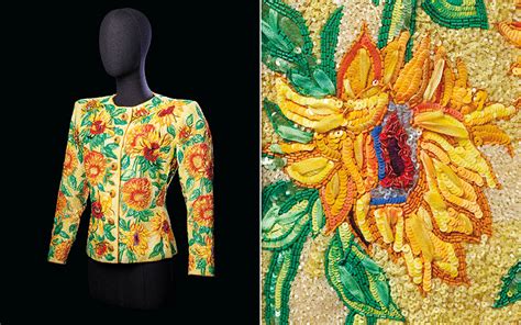 ysl jacket sunflowers|5 minutes with Yves Saint Laurent’s ‘Sunflowers’ jacket.